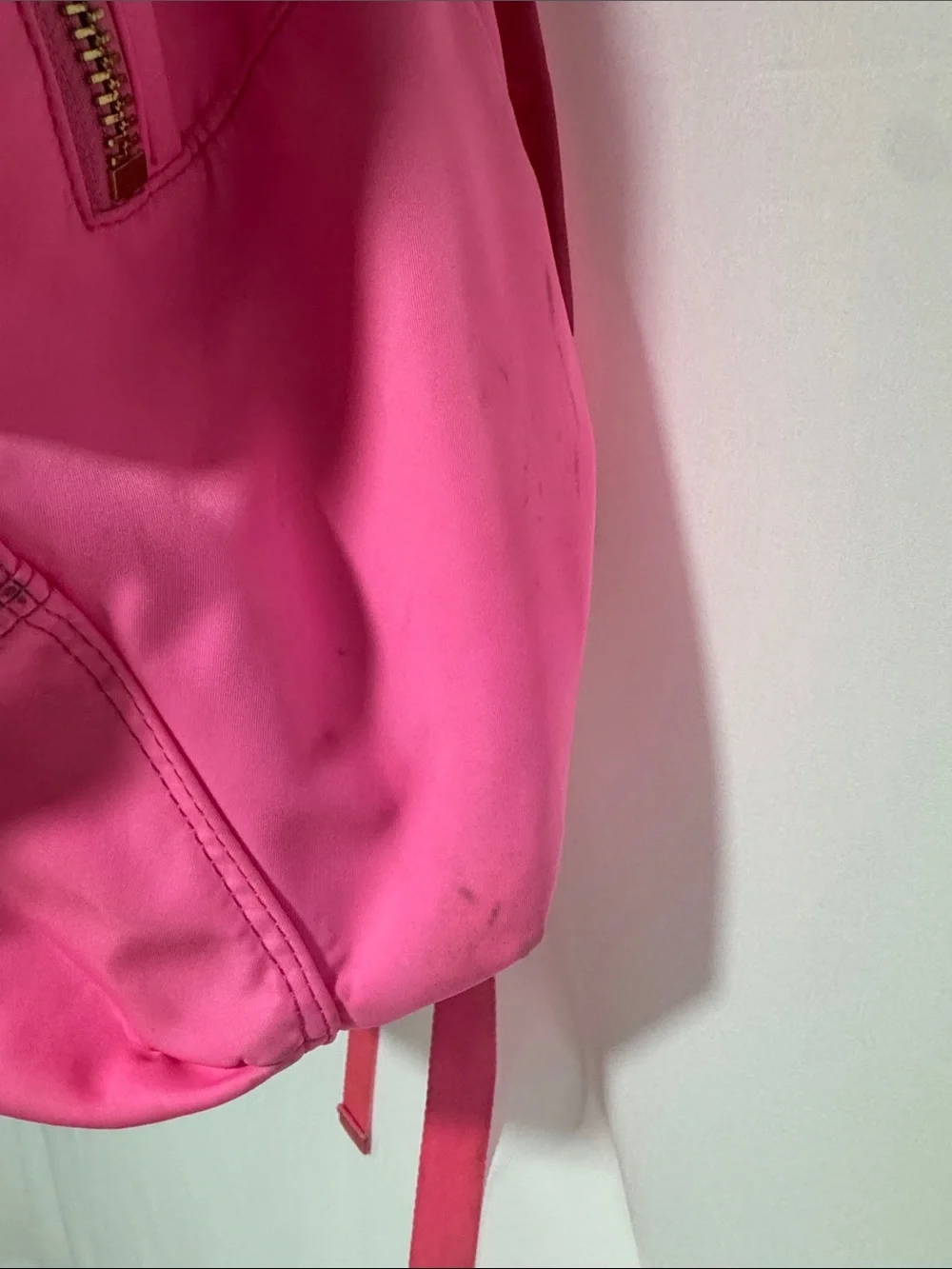 Stoney Clover Lane Hot Pink Patch Backpack with Gold Accents
